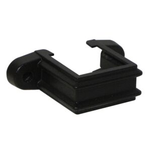 Cast Iron Effect 65mm Square Pipe Clip with Fixing Lugs