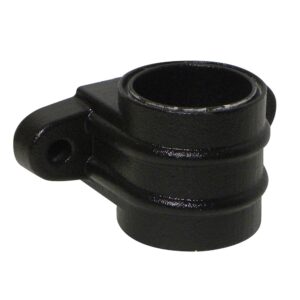 Cast Iron Effect 68mm Round Downpipe Socket with Fixing Lugs